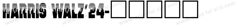 HARRIS WALZ’24字体转换